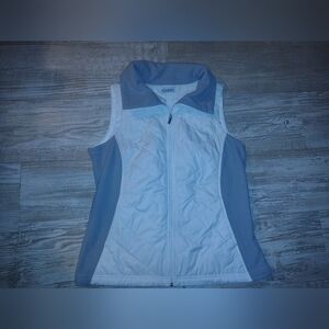 Columbia White and Light Grey Sleeveless Vest